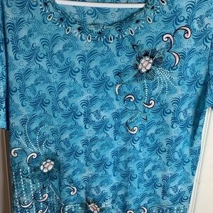 𝅺VICTORIA blue short sleeve